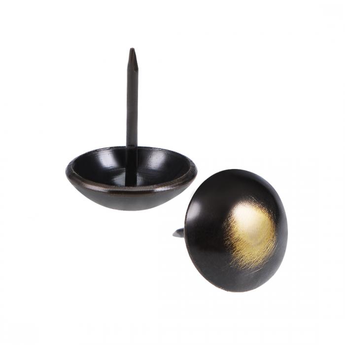 uxcell 画鋲釘 室内装飾ネイルタック ヘッド径16mm 長さ21mm アンティーク ラウンド 家具 ソファ ヘッ..