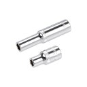 uxcell 6ポイントソケット シャローおよびディープセット ドライブ6.35mm ソケットサイズ5mm Cr-Vスチール 2個入り