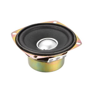 uxcell 反磁性ステレオスピーカー 内蔵マグネット DIYコンポーネントスピーカー 耐磁性スピーカー 10W 4 Oh m 78x78x39mm