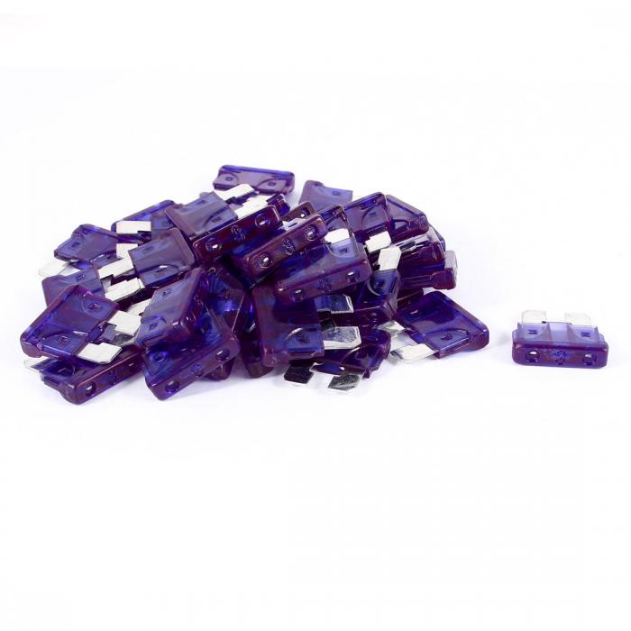 uxcell ブレードヒューズ ミニ 40個 3A 3AMP ATC ATO 自動車用品 パープル