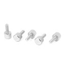 uxcell 親指ネジ プレーンフィニッシュ フラットヘッド ステンレス M4 x 12mm 5個入り(4)