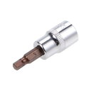 uxcell 六角ビットソケット S2スチールビット CR-Vソケット 手作業のみ 9.5 mmドライブ x H5(5 mm) 38 mm長さ 1個