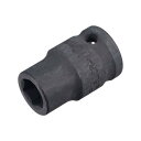 uxcell 12mm 6点インパクトソケット 12.5mmドライブ CR-Vスチール 全長38mm メトリックサイズ