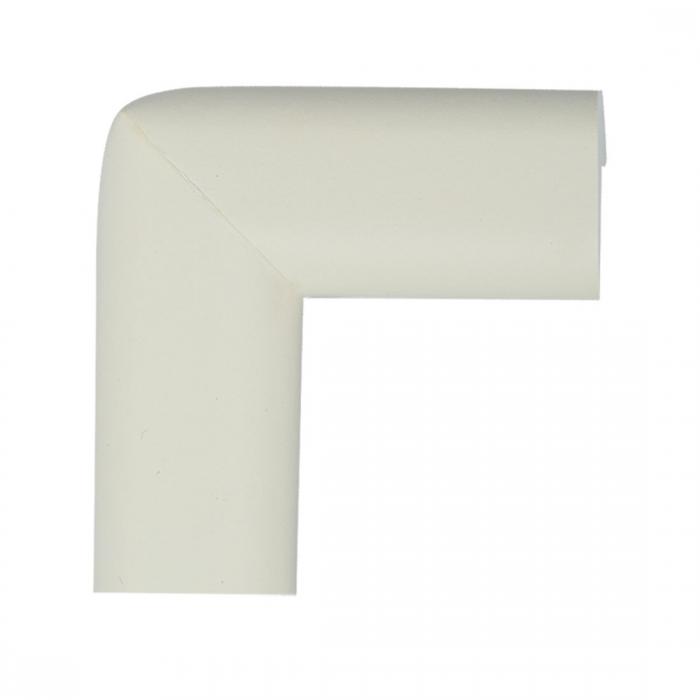 uxcell 家具コーナークッションカバー ソフト パーフォームテーブルキャビネットエッジカバー コーナーガード保護 セルフスティック付き 白い 1個