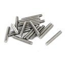 uxcell ねじロッド ネジ棒 フルネジ 20本入り メタル 304ステンレス M4x30mm シルバートーン