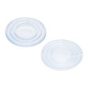 uxcell クリアソフトPVCソフトステムバンパー 直径24mm 厚さ3.0mm 耐久性 ソフトPVC 24mm x 3.0mm 100個入り