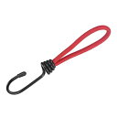 uxcell フック付き弾性コード タイダウンストラップ バンジーコード 屋外キャンプテント用 150mm レッド