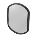 uxcell ブラインドスポットミラー 補助ミラー プラスチック ガラス ブラック クリア 広角 1個入り