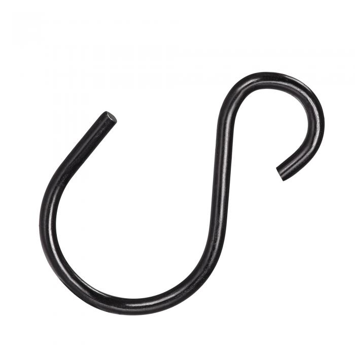 uxcell Sハンガーフック 38 mm x 22 mm 屋内屋外での使用 吊り下げ式植物ライトおよびランタン用 (ブラ..