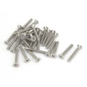 uxcell スクリュー ネジ M4 x 30mm 304ステンレス鋼 30個