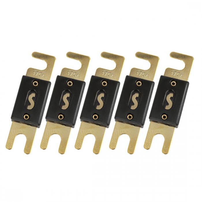 uxcell ANLヒューズ カービークルオーディオシステム用 175Amp プラスチック 5個入り