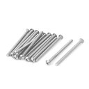 uxcell トラス六角穴付きボルト 316ステンレススチール シルバートーン M3x45mm 15個入り(4)