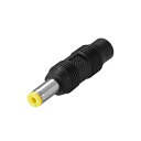 uxcell DC電源コネクタ アダプター 5.5mmx2.1mmオスプラグ-3.5mmx1.35mmメスジャックのコンバーター ラップトップ CCTVカメラ ...