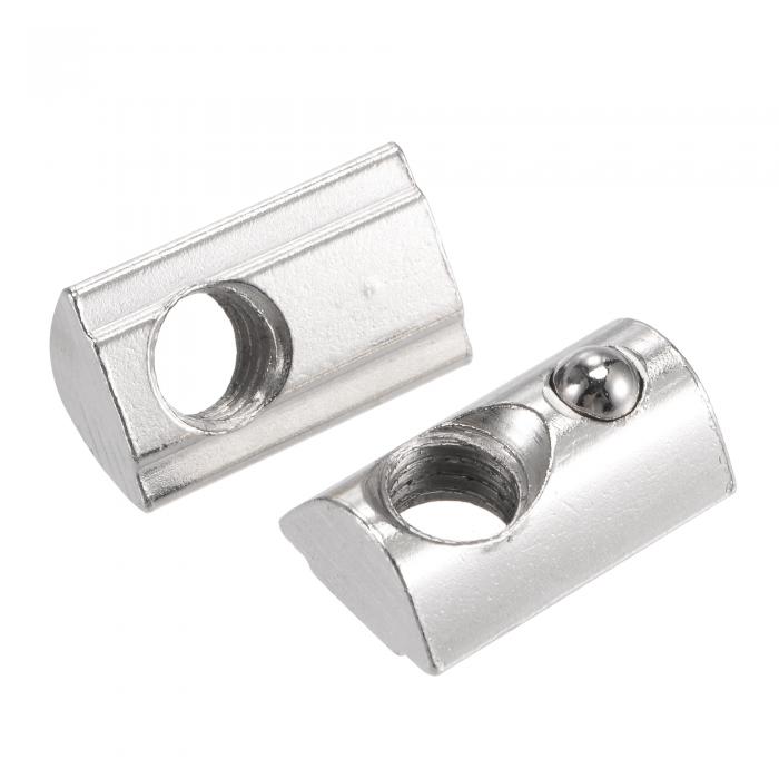 uxcell M8 Tスロットナット ロールインスプリングTナット ボール炭素鋼付き 4040シリーズアルミニウム..