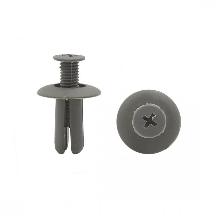 uxcell クリップ/リベット/ファスナー プラスチック材質 カーオートリベット 23.5 x 19.5mm プッシュ型フェンダークリップ 50個入り