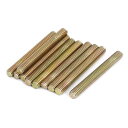 uxcell スレッドロッド オススレッド スタッド 1mmピッチ M6x50mm 10個入