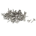 uxcell 室内装飾画鋲釘 プッシュピン 7mm x 14mm ラウンドヘッド シルバートーン 革張り ソファ用 50個入り
