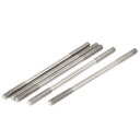 uxcell 両端ねじ ダブルエンドスタッドボルト ダブルエンドボルト M4x80mm 304ステンレス鋼 5本入り(4)
