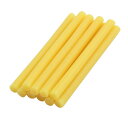 uxcell 溶融グルースティック メルトスティック ホットメルトグルースティック 7x100mm イェロー DIY用 10本入