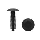 uxcell クリップ リベット ファスナー ブラック プラスチック製 35x19mm 車用リベット 30個入り