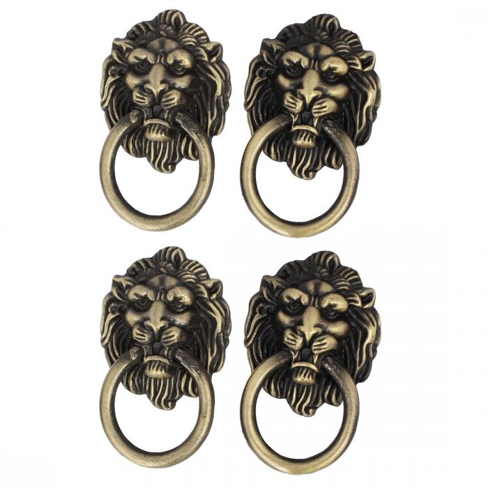 uxcell プルハンドル 金属材料 67mm長さ プルノブ シングルホール M4 めねじ 4個入り