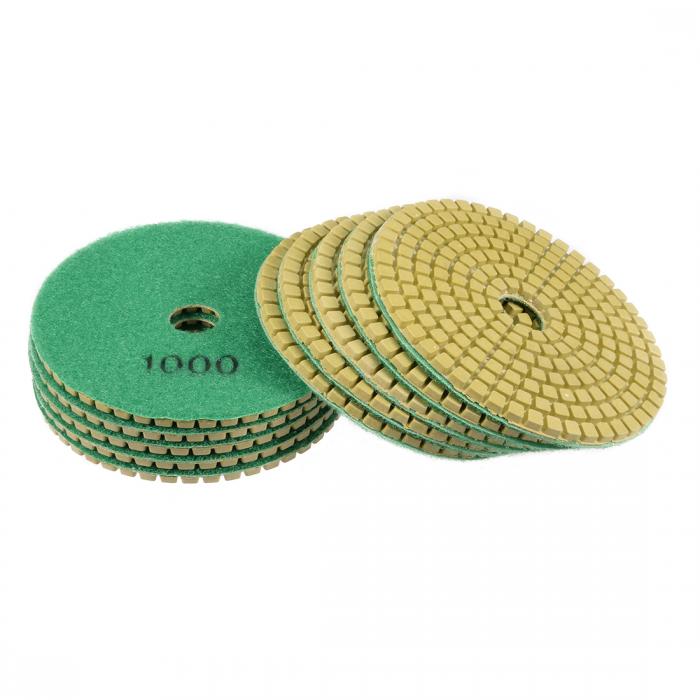 uxcell 研磨パッド グリット1000 厚さ5mm 外径100mm ダイヤモンドパウダー 内径10mm 10ピース入り