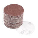 uxcell サンディングディスク 紙やすり サンドペーパー 外径75mm 60グリット 50枚入