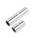 uxcell 12.7mmドライブ 15mmユニバーサル スプラインソケットシャロー ディープセットCr-Vスチール 2個