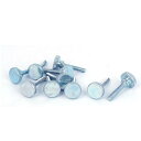 uxcell ローレットノブ 炭素鋼 平型 段付き M3x16mm 10個入り