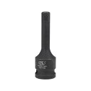 uxcell インパクト六角ビットソケット Cr-Mo鋼 メトリック 75 mm長さ 12.5 mmドライブ x H9(9 mm)