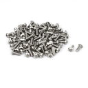 uxcell ボタンヘッドトルクスネジ 304ステンレススチール シルバートーン M3x8mm 100個入り