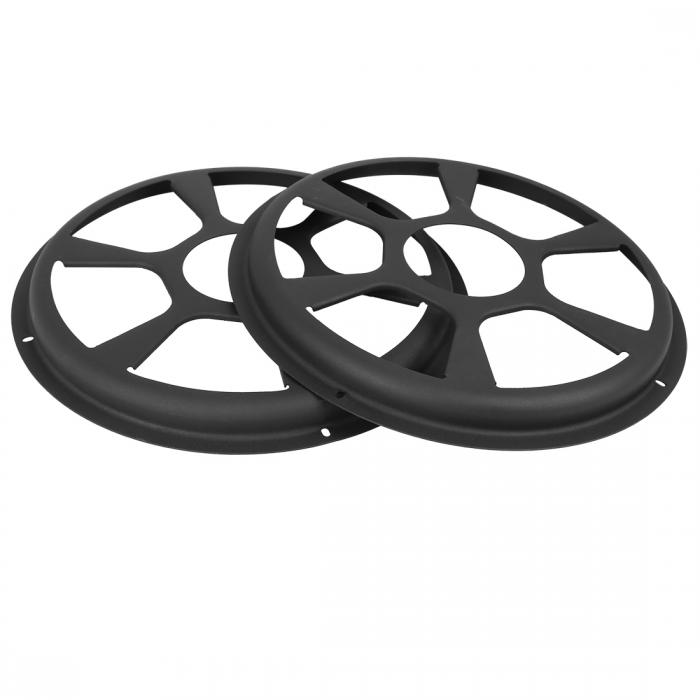 uxcell スピーカーカバー スピーカーグリル カバー 2x25.5cm サブウーファー グリル プロテクタ 中空メ..