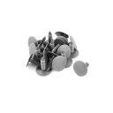 uxcell リベットクリップ グレー プラスチック25mmx25mm カーバンパープッシュ 20個