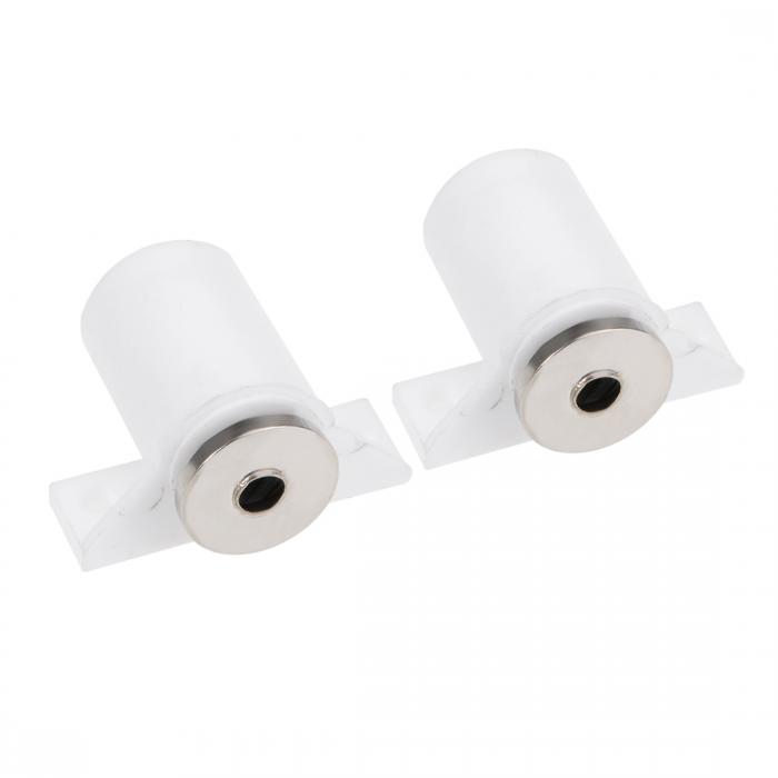 uxcell Cabinet Door Latch Catch for Bathroom Kitchen Cupboard White 2pcs