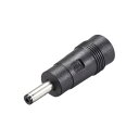 uxcell DC電源アダプター メス5.5mmx2.1mm-4.0mmx1.35mmオスプラグチップ 入力DCプラグコネクタ ブラック