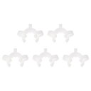 uxcell ラボジョイントクリップ プラスチッククランプ 取り付けクリップ 14/20または14/35ガラステーパージョイントラボコネクタ用 ホワイト 5個入...