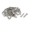 uxcell いたずら防止ねじ 304ステンレス鋼 ボタン頭 M4x20mm 30個入り