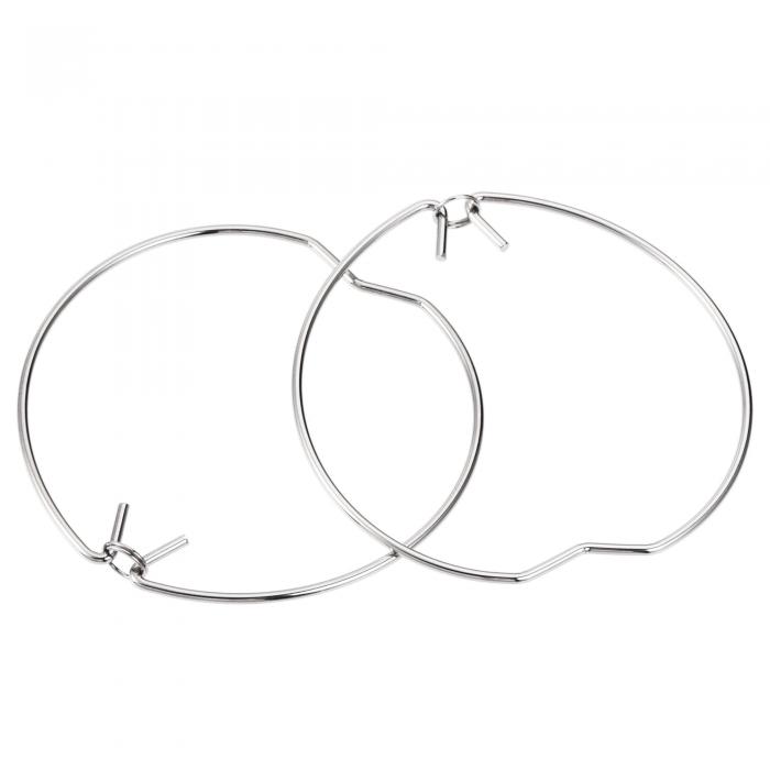 uxcell ランプ保持スプリングクリップ MR16 リング マンガン鋼 ラウンドクリップ 電球ホルダー 20個