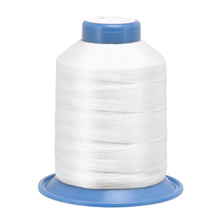uxcell 接着ポリエステル糸 1312ヤード210D / 0.32mm エクストラストロング 室内装飾糸 手縫いおよびミシン縫製用 （スノー）