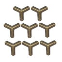 uxcell 金属 ボックスコーナープロテクター エッジガードプロテクター 33 x 33 x 33mm-8個
