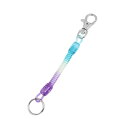 uxcell キーリング キーチェーン コイル状ストラップ ボトルキー スイベル 3色