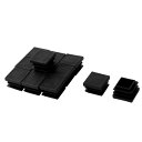 uxcell 家具脚カバー 防音 傷防止 パイプキャップ 家具保護パッド 22mm x 22mm 12 個