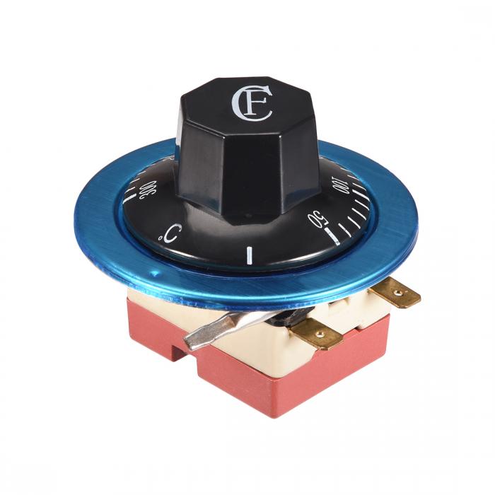 uxcell 電気オーブンサーモスタット 50-300℃ 16A 2ピン N.C 調整可能な温度コントローラー