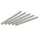 uxcell フルスレッドロッド 304ステンレス鋼 右ねじ M6-1.0ねじピッチ M6 x 80 mm 5個(4)