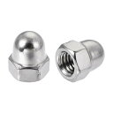 uxcell キャップナット 六角ナット ネジボルト M5 ドームナット 304ステンレス鋼素材 シルバートーン 30個入り