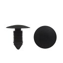 uxcell クリップ/リベット/ファスナー プラスチック 24 x 24mm ファスナーフェンダー 20個入り