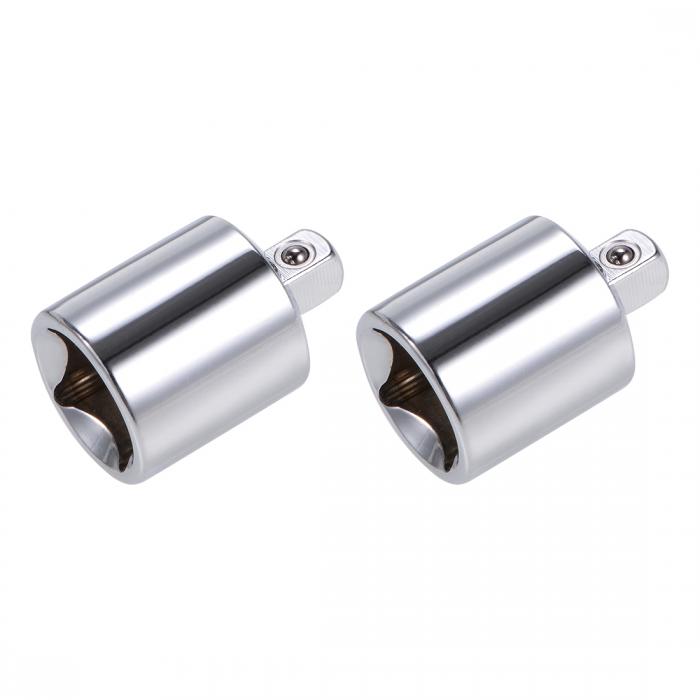 uxcell ソケットアダプター 減速機 Cr-Vスチール製 12.7mm(F)ー6mm(M) 2個入
