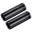 uxcell ポイントインパクトソケット 13 mmドライブx18 mmディープインパクトソケット 熱処理済み CR-V鋼 長さ80 mm 6ポイントメトリック...