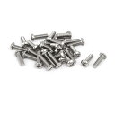 uxcell いたずら防止ねじ 304ステンレス鋼 ボタン頭 M4x14mm 30個入り