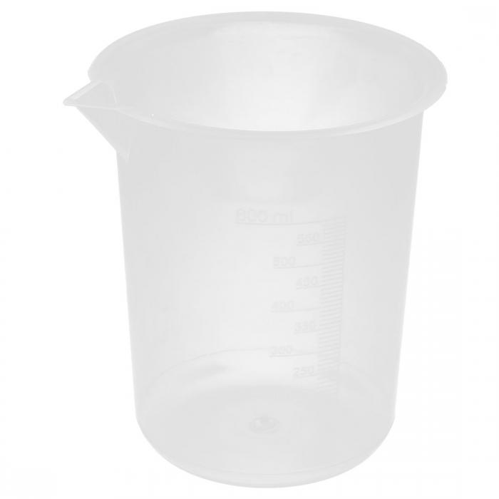 uxcell 計量カップ 計量カップ プラスチック製カップ コンテンナー クリア 実験室 600ml容量